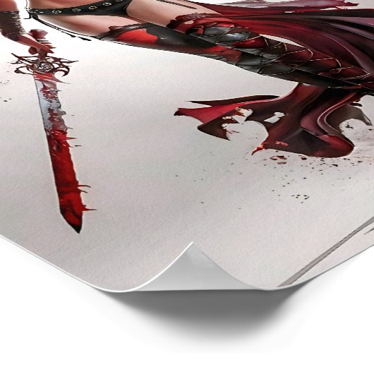  Sexy Vampire Warrior Poster Art (Hoek)