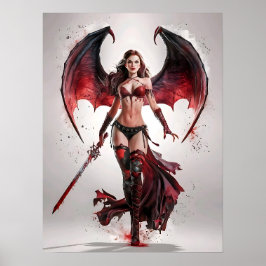  Sexy Vampire Warrior Poster Art