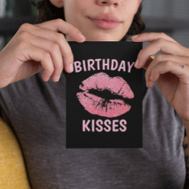 SEXY VERJAARDAG KUSSEN ROMANTISCH WENSKAART KAART