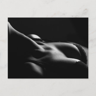 Sexy vrouw Briefkaart in zwart-wit