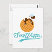 Sexy Waffle Poster Briefkaart (Voorkant / Achterkant)