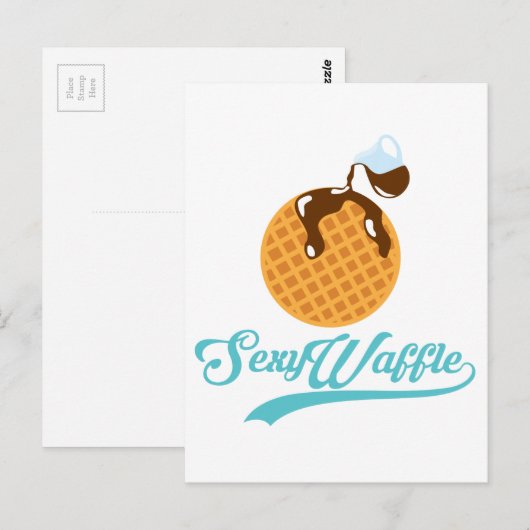 Sexy Waffle Poster Briefkaart (Voorkant / Achterkant)