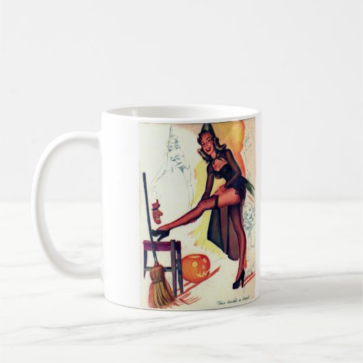 Sexy Witch  Halloween Coffee Mok (Links)