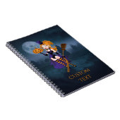 Sexy Witch in het maanlicht Notitieboek (Rechterzijde)