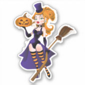 Sexy Witch Sticker (Voorkant)