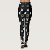 Sexy zwart-wit alpaca legging van Wighar (Achterkant)