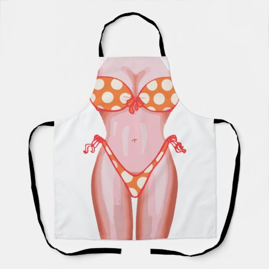 Sexy-zwempak grappig schort (Voorkant)