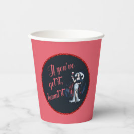 Sexy zwoele vampier Als je het hebt, achtervolg he Papieren Bekers