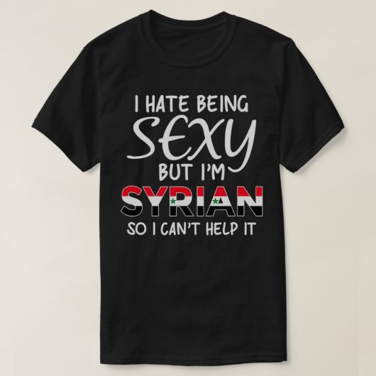 Sey Syrian Funny Syria  T-shirt (Design voorkant)