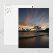 Seychelle Island - zonsondergang Briefkaart (Voorkant / Achterkant)