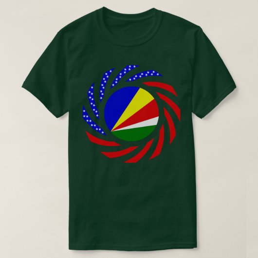Seychellen - Amerikaanse Multinationale Patriot-vl T-shirt (Design voorkant)