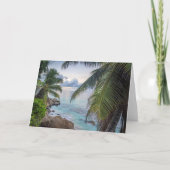 Seychellen archipel, tropisch landschap, kaart (Voorkant)