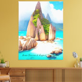 Seychellen Beach Art Ocean Lover Canvas Afdruk (Insitu (Woonkamer))