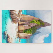 Seychellen Beach Art Ocean Lover Legpuzzel (Horizontaal)