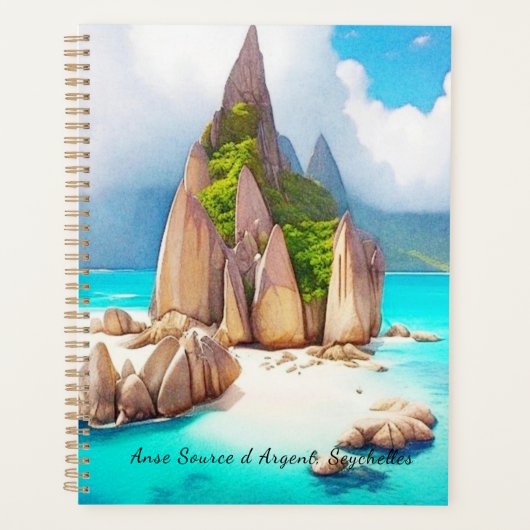 Seychellen Beach Art Ocean Lover Planner (Voorkant)