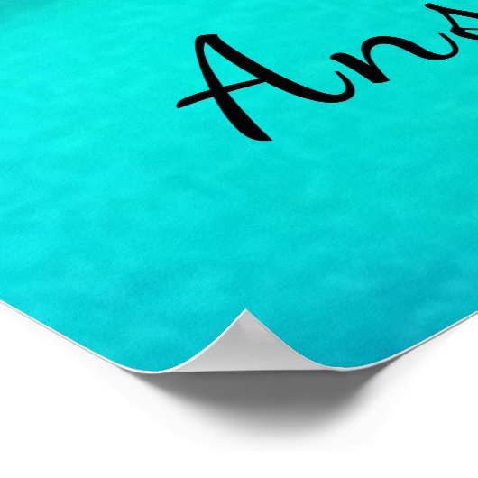 Seychellen Beach Art Ocean Lover Poster (Hoek)