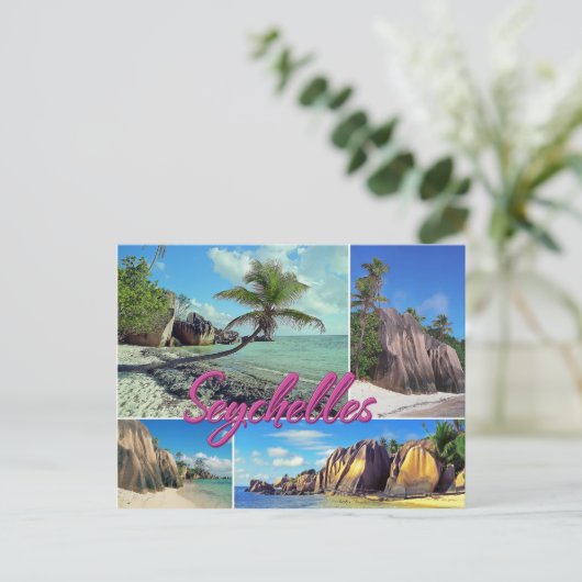 Seychellen Briefkaart (Staand voorkant)