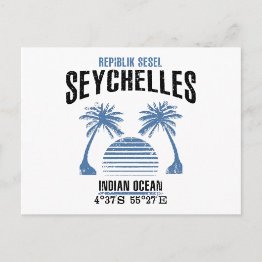 Seychellen Briefkaart (Voorkant)