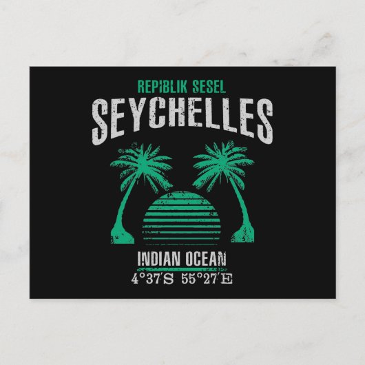 Seychellen Briefkaart (Voorkant)