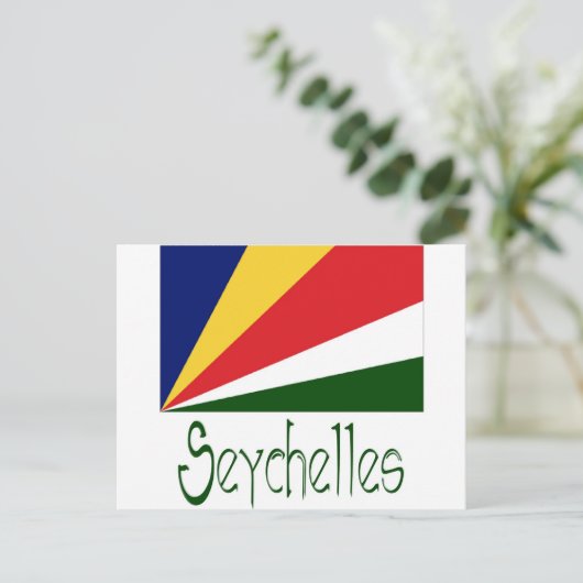 Seychellen Briefkaart (Staand voorkant)