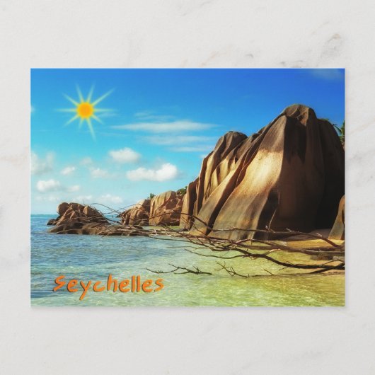 Seychellen Briefkaart (Voorkant)