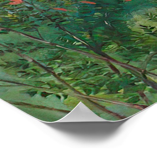 Seychellen door Marianne North - Exotisch landscha Poster (Hoek)