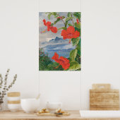 Seychellen door Marianne North - Exotisch landscha Poster (Keuken)