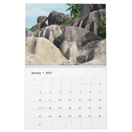 Seychellen...een andere wereld kalender (Jan 2027)