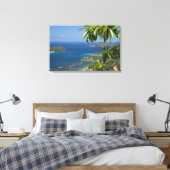 Seychellen, eiland Mahé. Westkust van Canvas Afdruk (Insitu (Slaapkamer))
