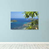 Seychellen, eiland Mahé. Westkust van Canvas Afdruk (Insitu (Houten vloer))