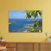 Seychellen, eiland Mahé. Westkust van Canvas Afdruk (Insitu (Woonkamer))