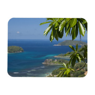 Seychellen, eiland Mahé. Westkust van Magneet