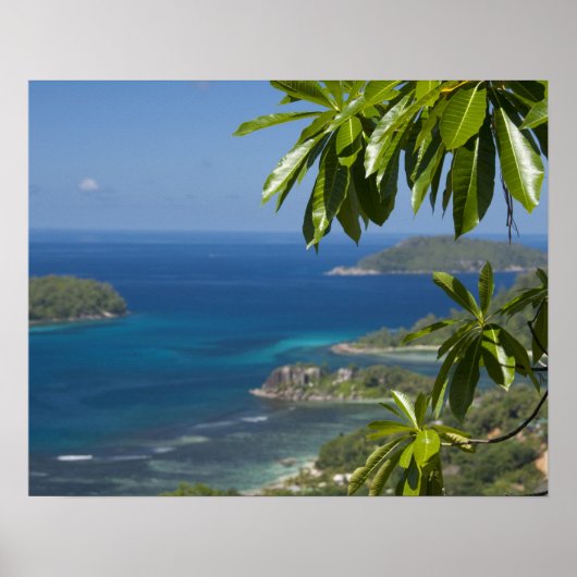 Seychellen, eiland Mahé. Westkust van Poster (Voorkant)
