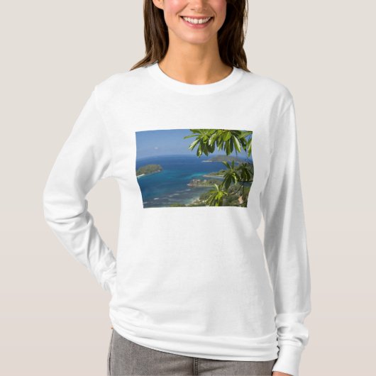 Seychellen, eiland Mahé. Westkust van T-shirt (Voorkant)