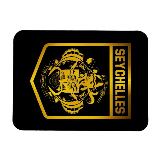 Seychellen Emblem Magneet (Horizontaal)