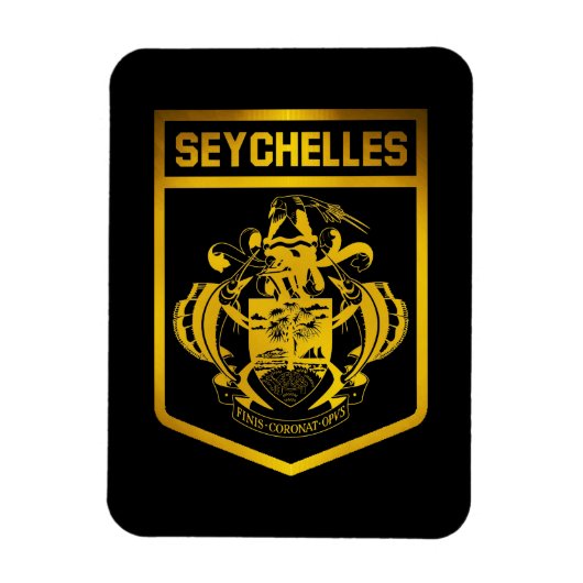 Seychellen Emblem Magneet (Verticaal)