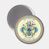 Seychellen Erfgoed Embleem Magneet (Voorkant / Achterkant)