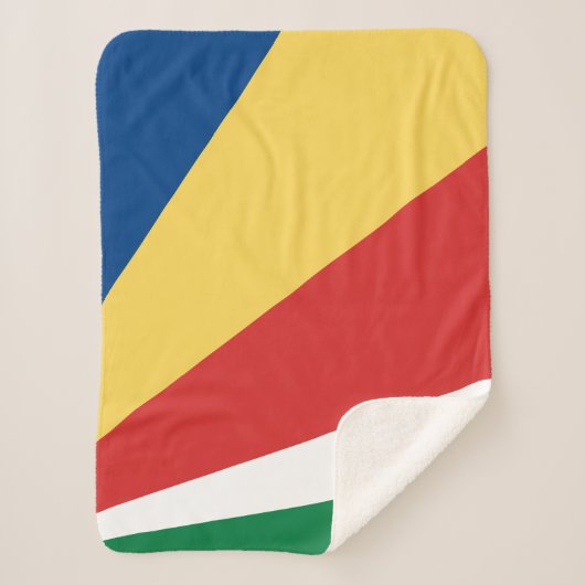 Seychellen Flag Independence Day Love Heart Sherpa Deken (Voorkant)