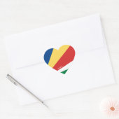 Seychellen Flag Splendid Patriotic Hart Sticker (Envelop)