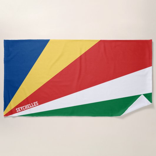 Seychellen Flag Splendid Patriotic Strandlaken (Voorkant)