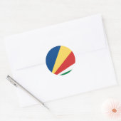 Seychellen Flag Sticker (Envelop)