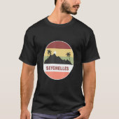 Seychellen gebergte en palmen t-shirt (Voorkant)