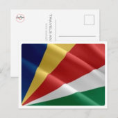 Seychellen - Golfvlag - Briefkaart (Voorkant / Achterkant)