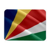 Seychellen - Golfvlag - Magneet (Horizontaal)