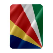Seychellen - Golfvlag - Magneet (Verticaal)