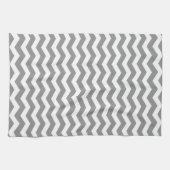 Seychellen Gray Wave Chevron Theedoek (Horizontaal)