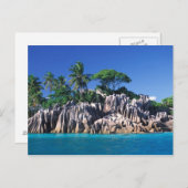 Seychellen. Ilot St. Pierre (bij Praslin) Briefkaart (Voorkant / Achterkant)