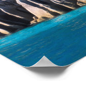 Seychellen. Ilot St. Pierre (bij Praslin) Poster (Hoek)