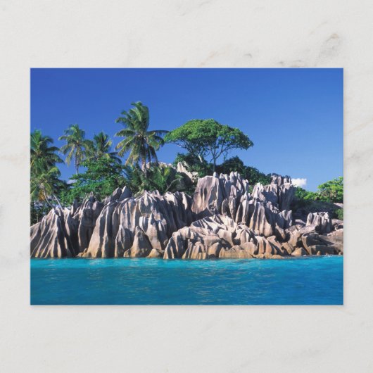 Seychellen. Ilot St. Pierre (nabij Praslin) Briefkaart (Voorkant)