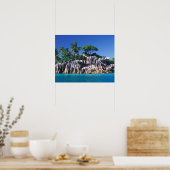 Seychellen. Ilot St. Pierre (nabij Praslin Poster (Keuken)